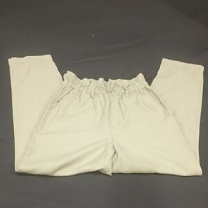 💜 A New Day Women's Cream Elastic Waist Trousers